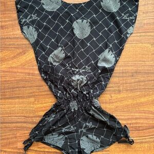 Living Hula Black and Gray Kids Romper